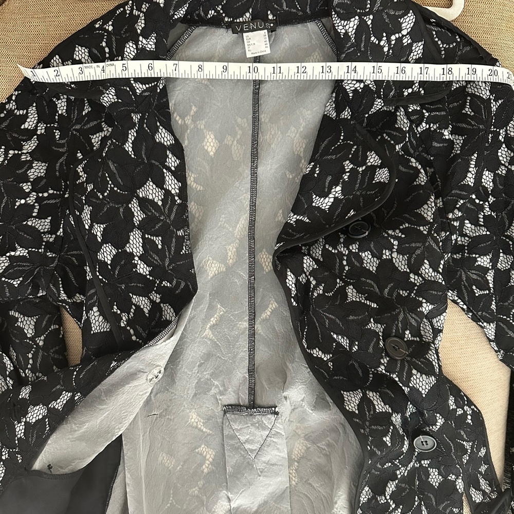 Lace Vintage Light Trench Coat Summer Vacation - Picture 11 of 14